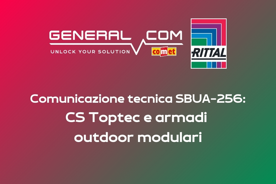 Comunicazione Rittal: CS Toptec, armadi outdoor modulari
